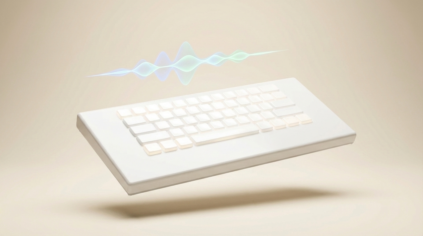 QuietKey AI keyboard concept